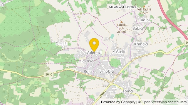 Position: Valentići, Istarska - Land
