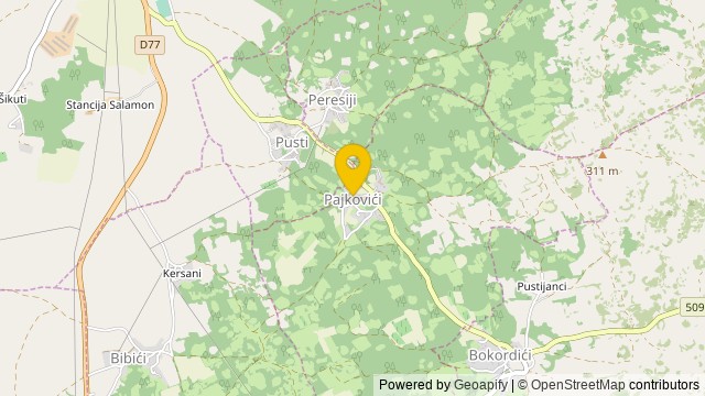 Položaj: Pajkovići, Istarska - Parcela