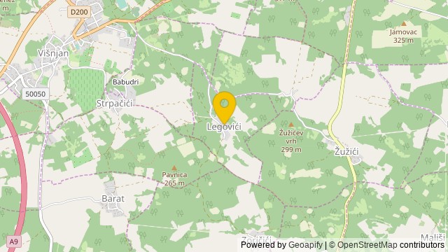 Position: Legovići, Istarska - Land