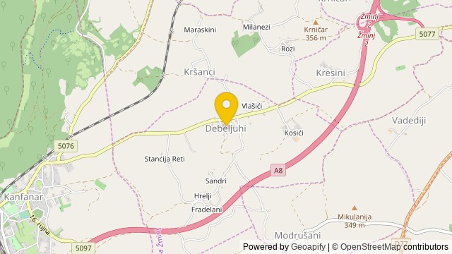 Position: Debeljuhi, Istarska - Land