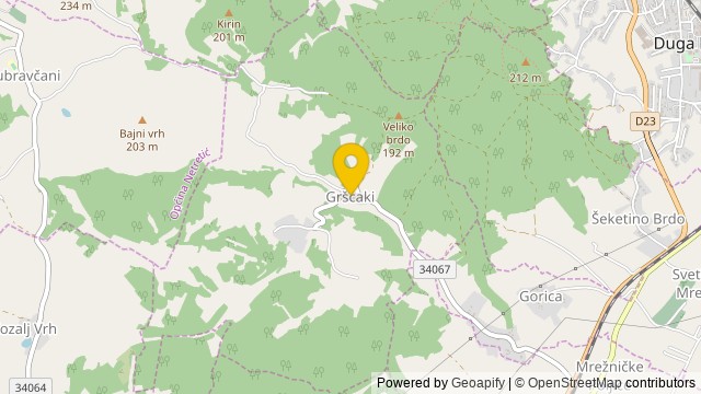 Position: Gršćaki, Karlovačka - Terrain
