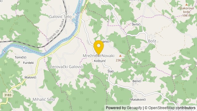 Poloha: Mrežnički Novaki, Karlovačka - Pozemek
