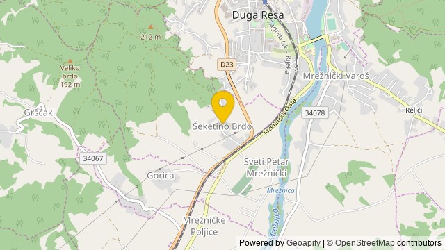 Posizione: šeketino Brdo, Karlovačka - Terreno