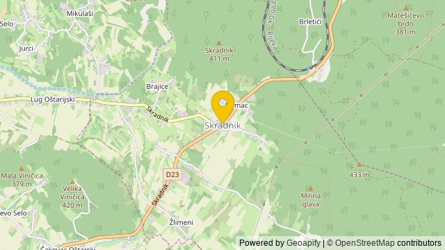 Lokalizacja: Skradnik, Karlovačka - Działka