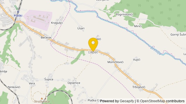 Poloha: Lapat, Karlovačka - Pozemek
