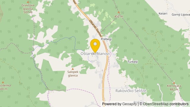 Position: Oštarski Stanovi, Karlovačka - Terrain