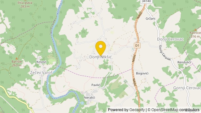 Position: Donji Nikšić, Karlovačka - Terrain