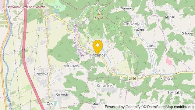 Position: Križanče, Krapinsko-zagorska - Terrain