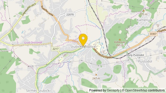 Position: Stubičke Toplice, Krapinsko-zagorska - Terrain