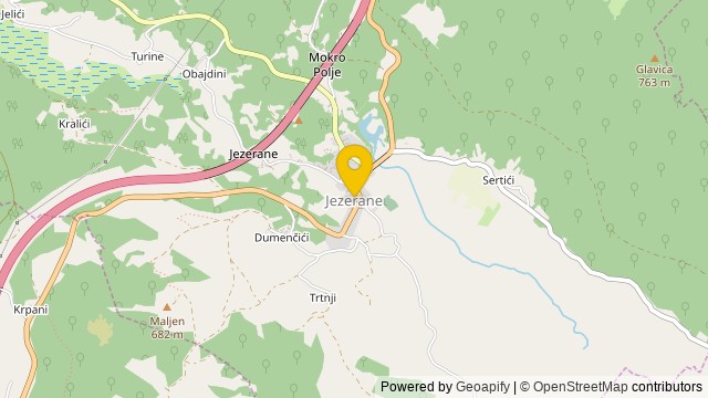 Position: Jezerane, Ličko-senjska - Terrain