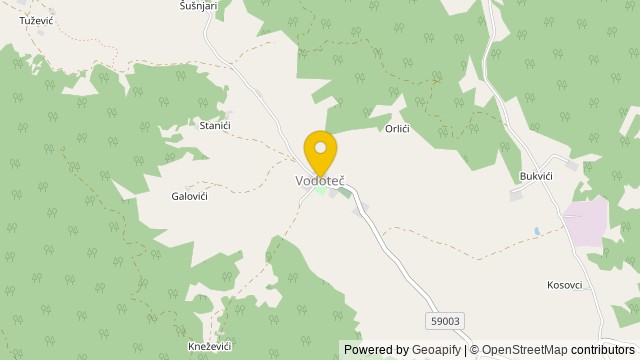 Poloha: Vodoteč, Ličko-senjska - Dom