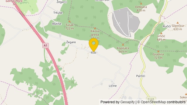 Position: Kik, Ličko-senjska - Terrain