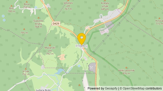Posizione: Prijeboj, Ličko-senjska - Terreno