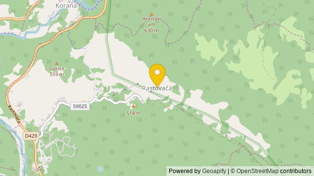 Poloha: Rastovača, Ličko-senjska - Pozemok