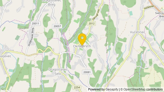 Position: Okrugli Vrh, Međimurska - Terrain
