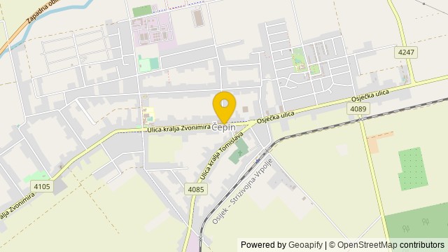Position: čepin, Osječko-baranjska - Terrain