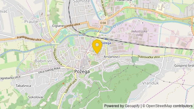 Position: Centar, Požeško-slavonska - Terrain