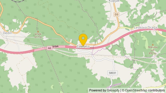 Position: Zalesina, Primorsko-goranska - Terrain