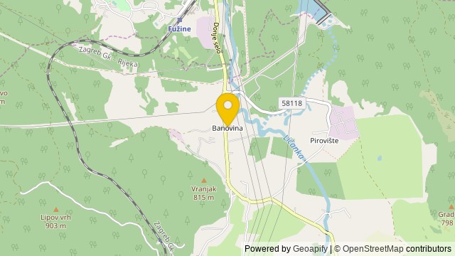 Position: Banovina, Primorsko-goranska - Terrain