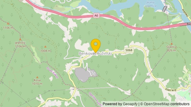 Position: Benkovac Fužinski, Primorsko-goranska - Land