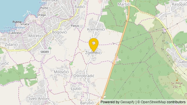 Position: žgombići, Primorsko-goranska - Terrain