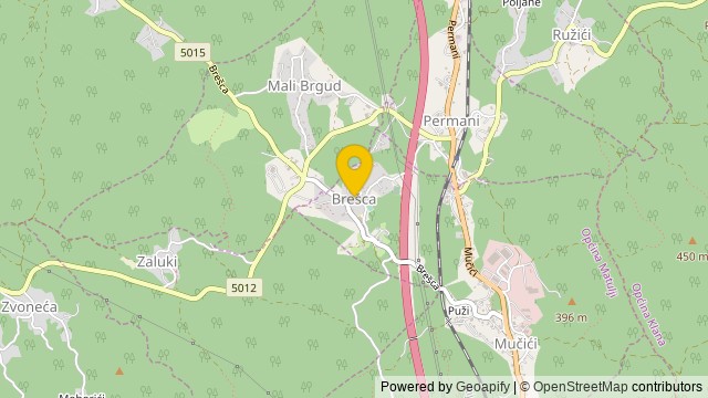 Položaj: Brešca, Primorsko-goranska - Parcela