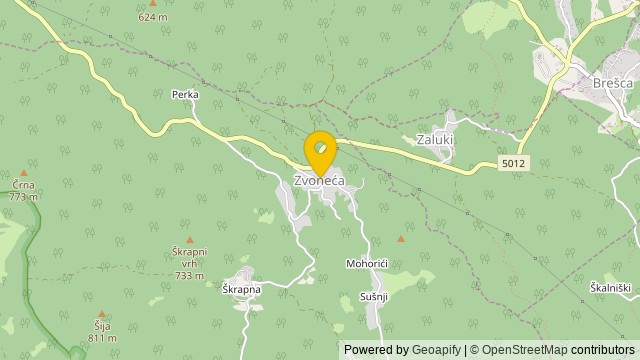 Position: Zvoneća, Primorsko-goranska - Land