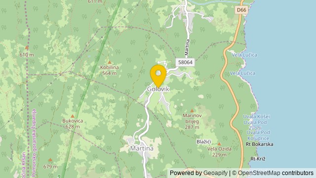Position: Golovik, Primorsko-goranska - Land
