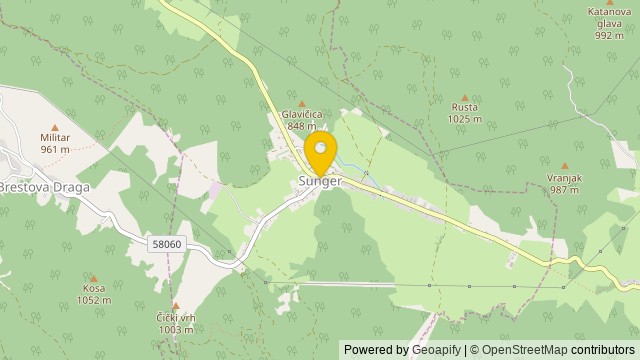 Position: Sunger, Primorsko-goranska - Terrain
