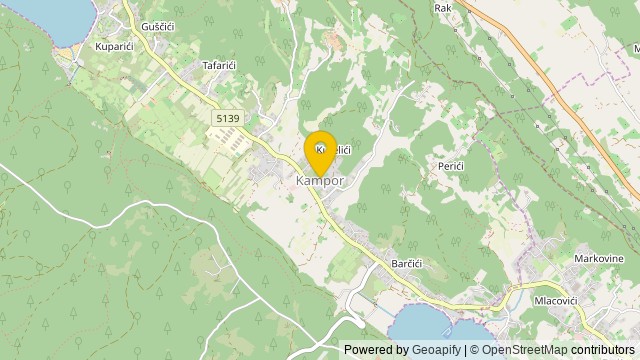 Položaj: Kampor, Primorsko-goranska - Parcela