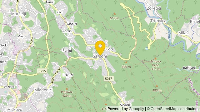 Poloha: Saršoni, Primorsko-goranska - Pozemok