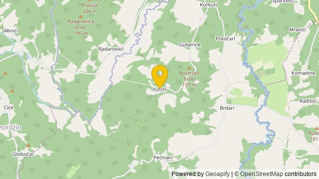 Position: Kirin, Sisačko-moslavačka - Terrain