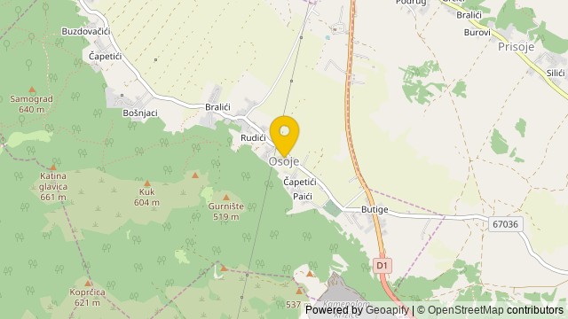 Položaj: Osoje, Splitsko-dalmatinska - Parcela