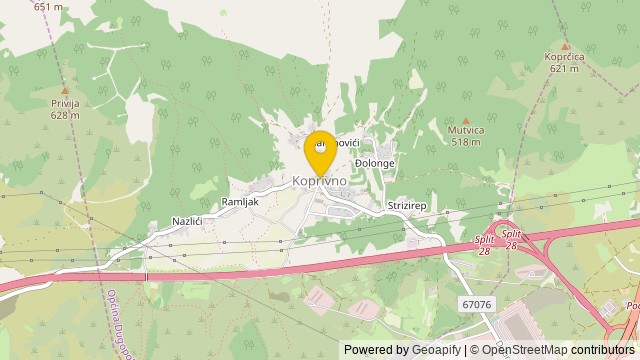 Položaj: Koprivno, Splitsko-dalmatinska - Parcela