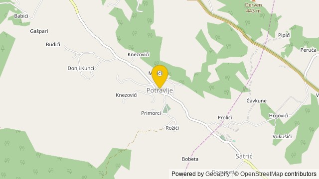 Position: Potravlje, Splitsko-dalmatinska - Terrain