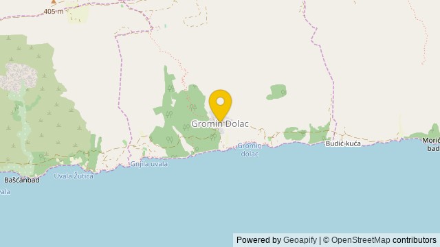 Position: Gromin Dolac, Splitsko-dalmatinska - Terrain