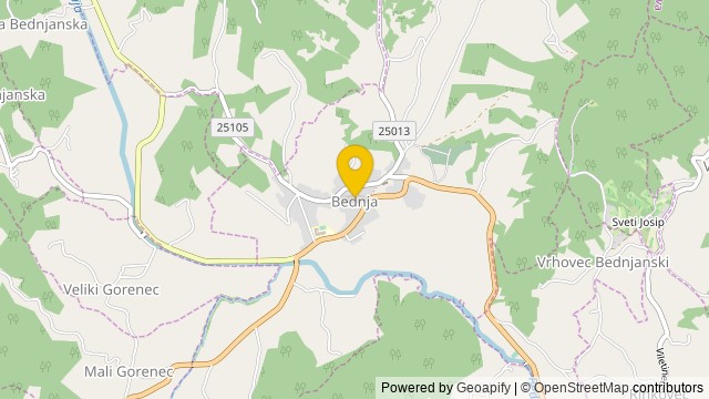 Position: Bednja, Varaždinska - Terrain