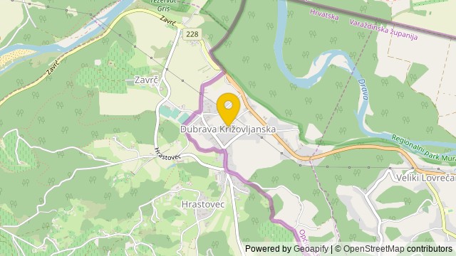 Position: Dubrava Križovljanska, Varaždinska - Terrain