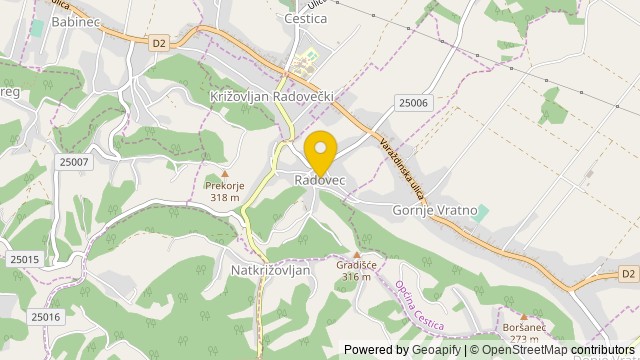 Položaj: Radovec, Varaždinska - Parcela
