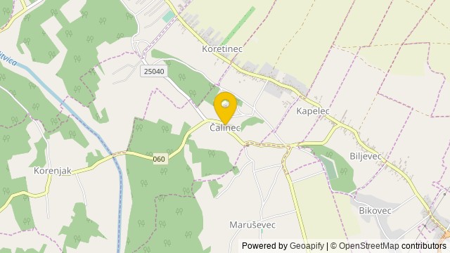 Position: čalinec, Varaždinska - Terrain
