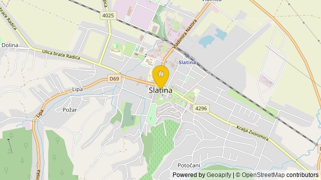 Position: Slatina, Virovitičko-podravska - Terrain