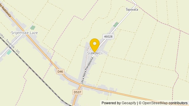 Position: Slakovci, Vukovarsko-srijemska - Terrain