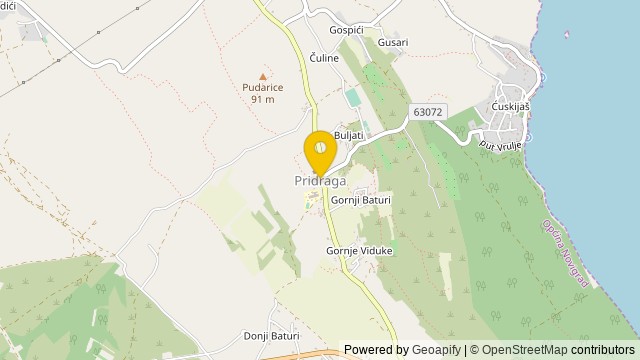 Položaj: Pridraga, Zadarska - Parcela