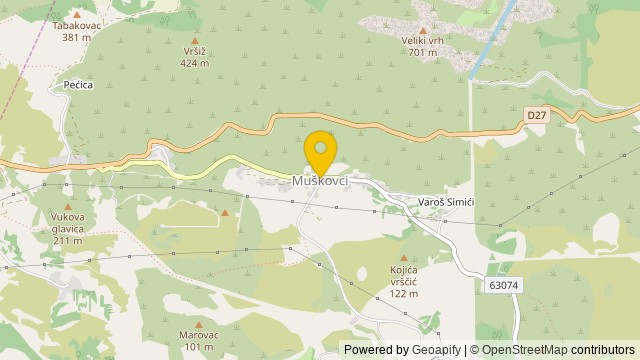 Položaj: Muškovci, Zadarska - Parcela