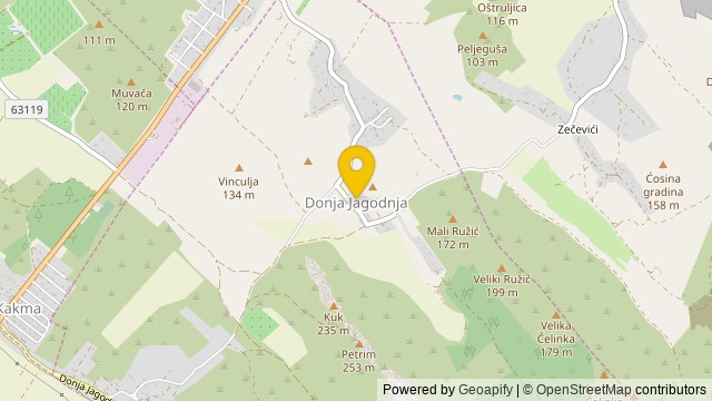 Položaj: Donja Jagodnja, Zadarska - Parcela