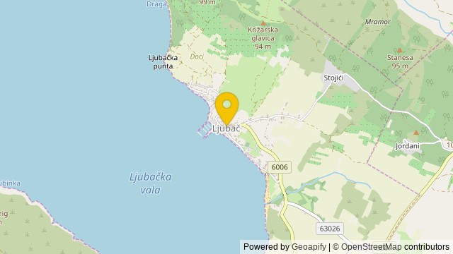 Position: Ljubač, Zadarska - Land