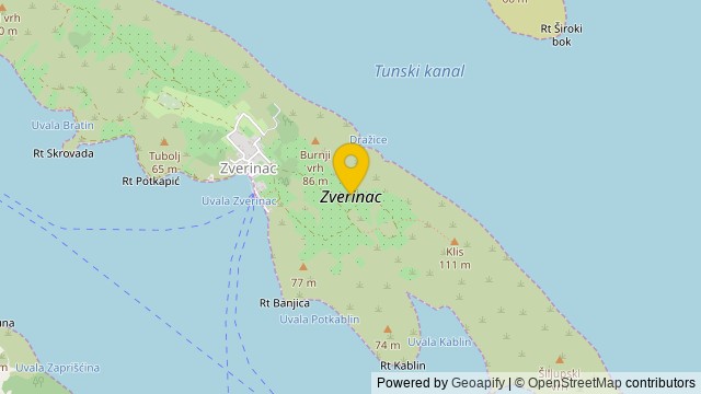 Position: Zverinac, Zadarska - Terrain