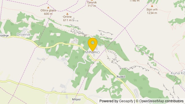 Position: Mihanići, Dubrovačko-neretvanska - Terrain