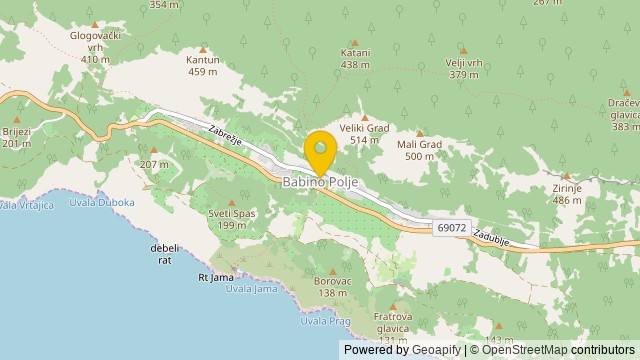 Position: Babino Polje, Dubrovačko-neretvanska - Terrain