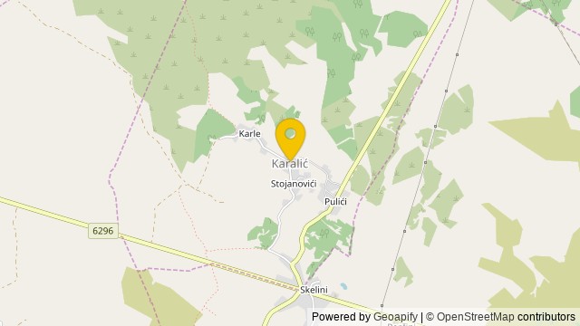Position: Karalić, šibensko-kninska - Terrain